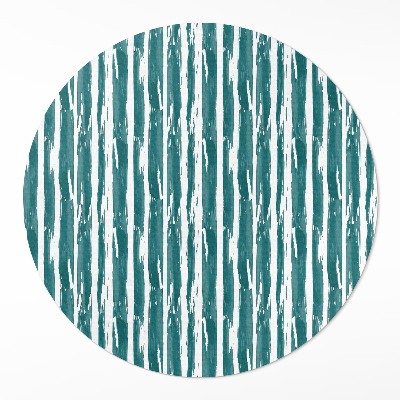 Kulatý vinylový koberec Abstraktní vzor malované linie