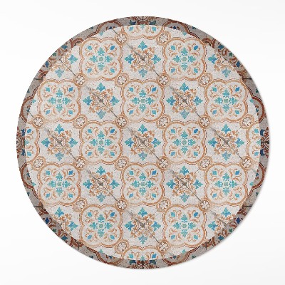 Kulatý vinylový koberec Antické vzory krásná mozaika