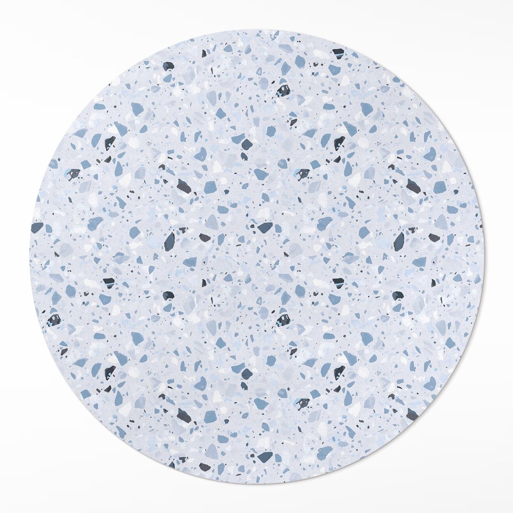 Kulatý vinylový koberec Kamenná deska stylový gres