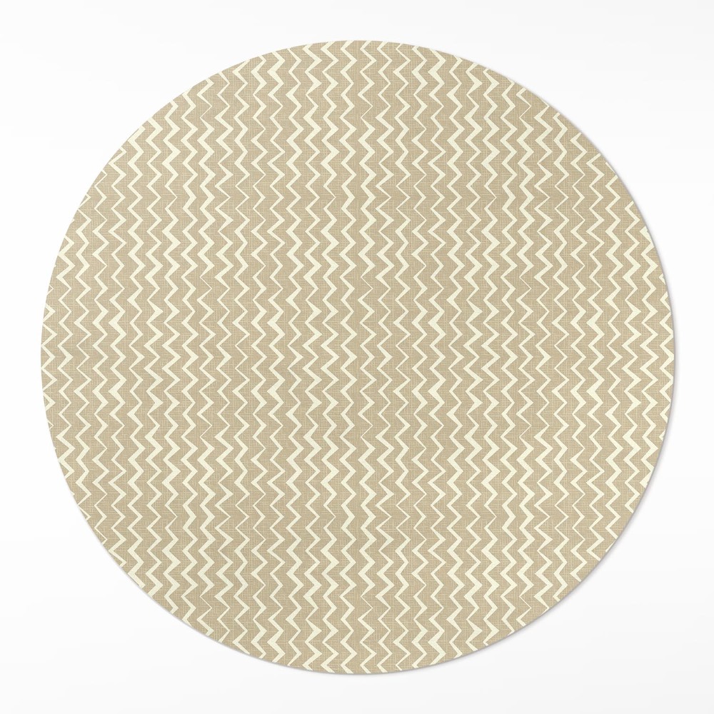 Kulatý vinylový koberec Nepravidelné ornamenty design boho