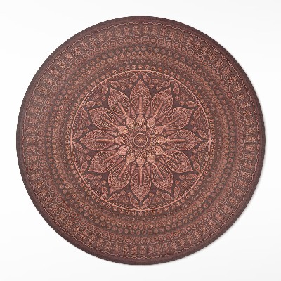 Kulatý vinylový koberec Orientální mandala dekorativní vzor boho