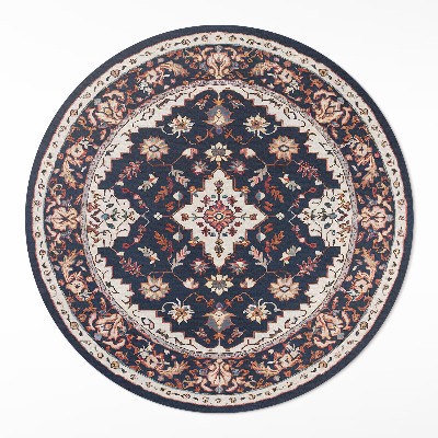 Kulatý vinylový koberec Vintage dekorativní vzor v perském stylu