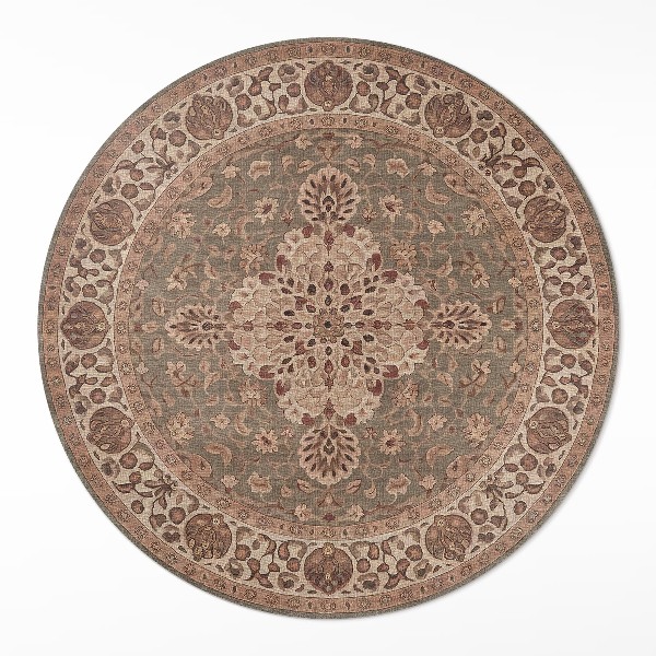 Kulatý vinylový koberec Ornamenty inspirované perským uměním