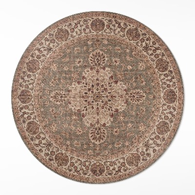 Kulatý vinylový koberec Ornamenty inspirované perským uměním