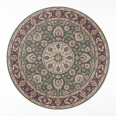 Kulatý vinylový koberec Spletité perské vzory