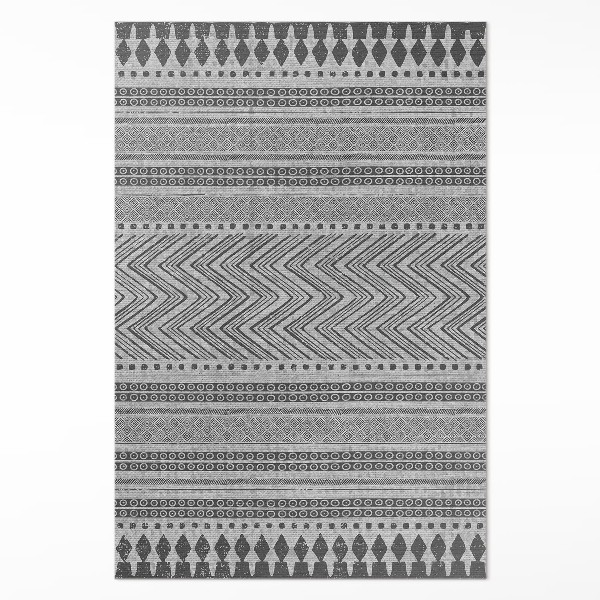 Vinylový koberec Pruhy a cik-caky imitace tkaniny