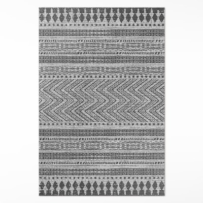 Vinylový koberec Pruhy a cik-caky imitace tkaniny