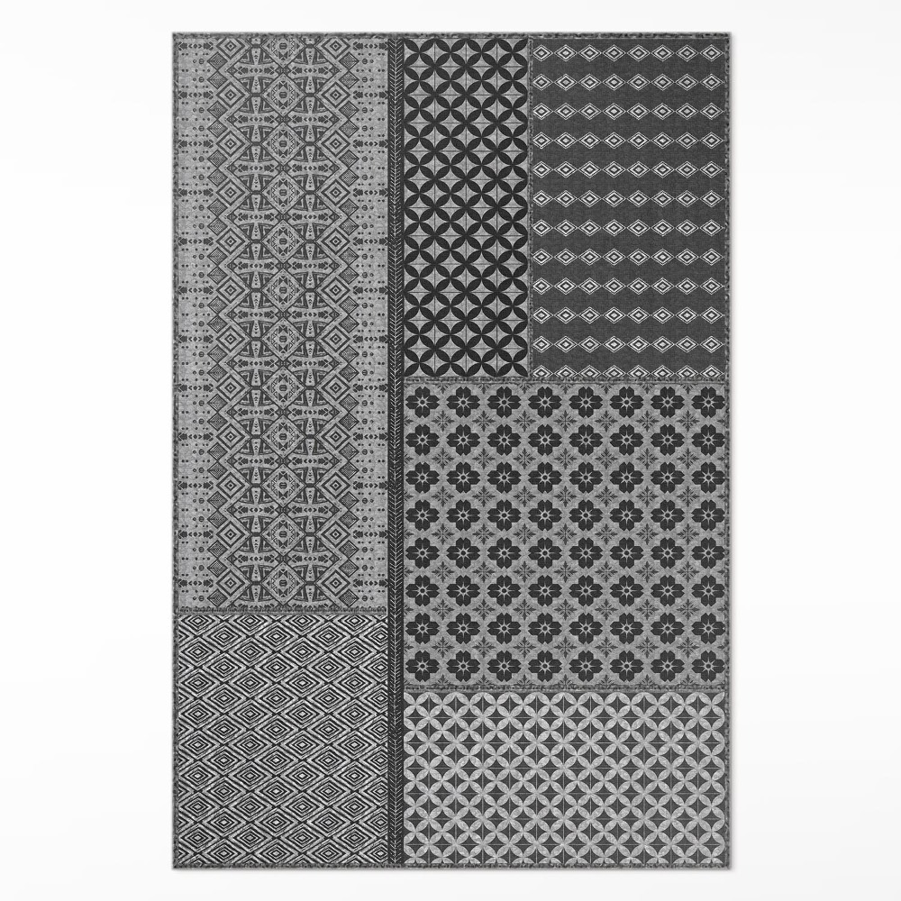 Vinylový koberec Aztécký styl imitace vzorované tkaniny