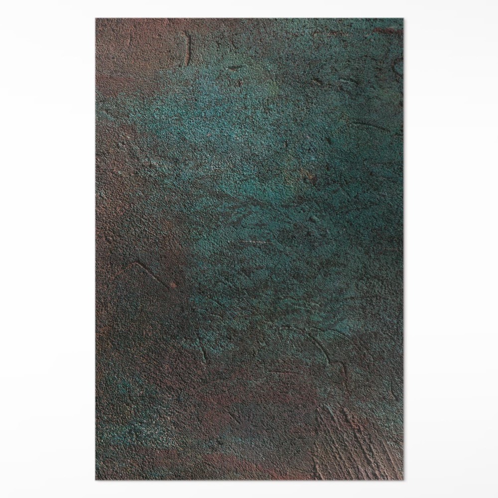 Vinylový koberec Zeleno-hnědý beton industriální styl