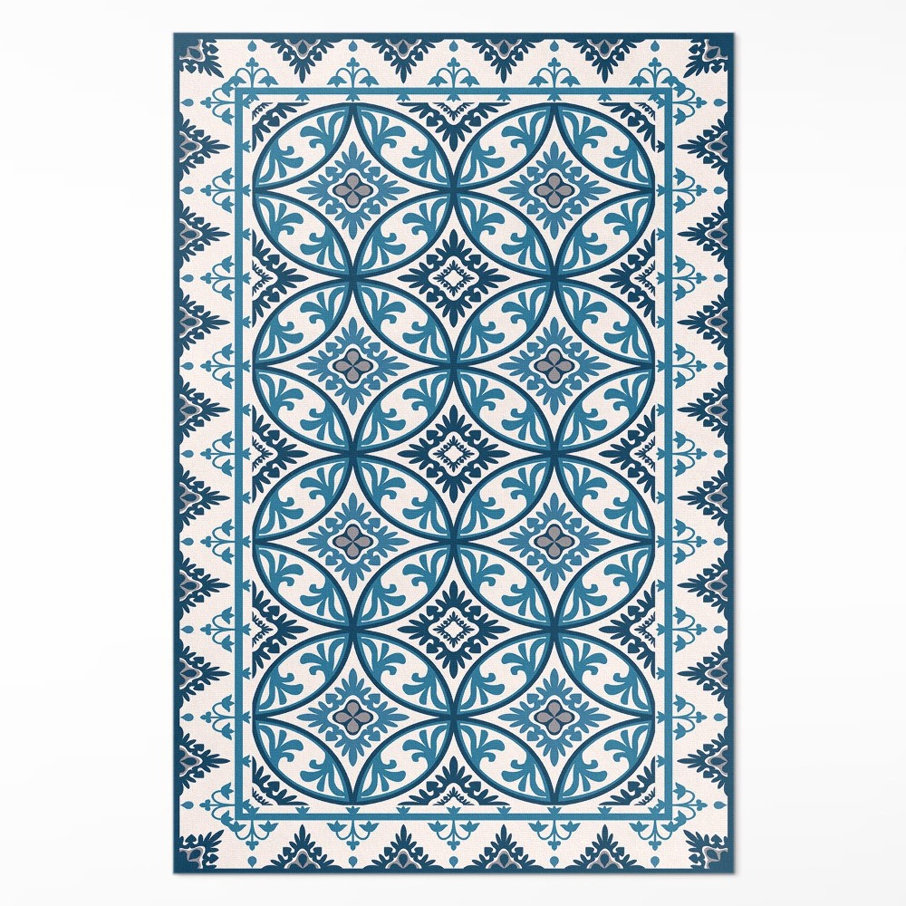 Vinylový koberec Abstraktní kruhy středomořské kachličky