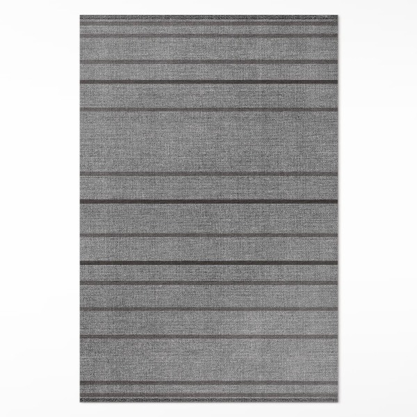 Vinylový koberec Šedé pruhy boho vintage styl