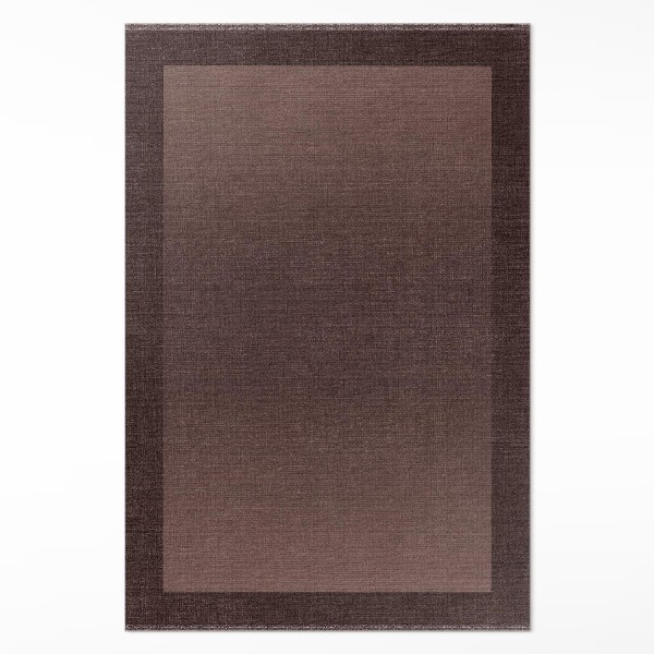 Vinylový koberec Hnědý rám klasický vzor tkaniny