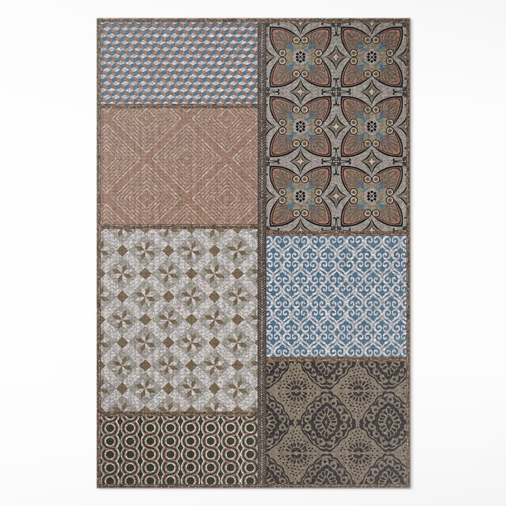 Vinylový koberec Různé textury imitace tkaniny