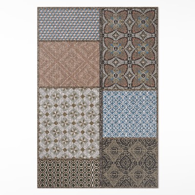 Vinylový koberec Různé textury imitace tkaniny