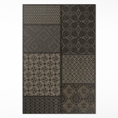 Vinylový koberec Spojení vzorů imitace tkaniny