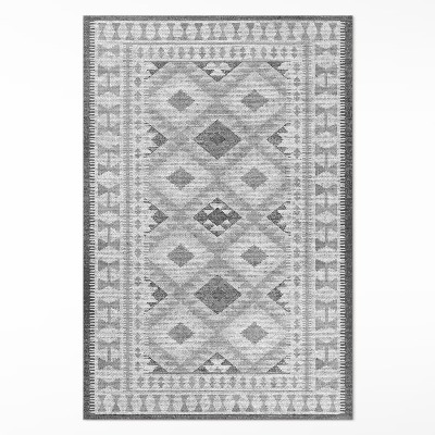 Vinylový koberec Šedé kosočtverce imitace tkaniny