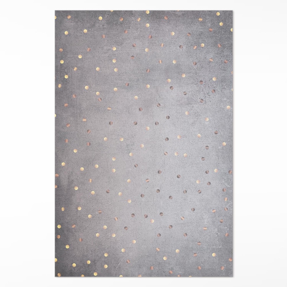 Vinylový koberec Světlé a tmavé tečky na šedé textuře