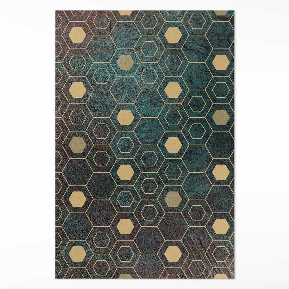 Vinylový koberec Hexagonální vzor moderní design
