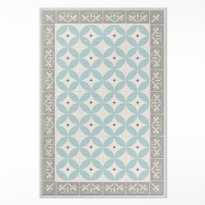 Vinylový koberec Dlaždice a kola pastelová módní mozaika