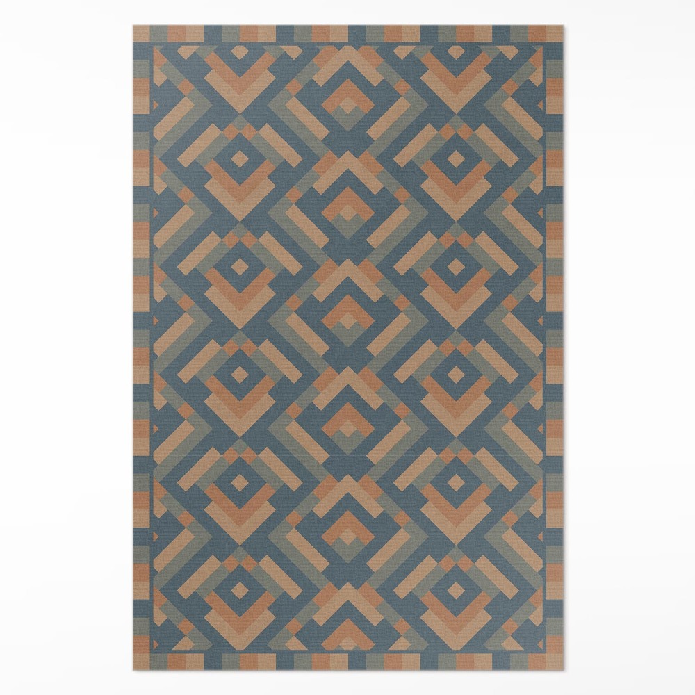 Vinylový koberec Aztécká geometrie vzor vintage boho