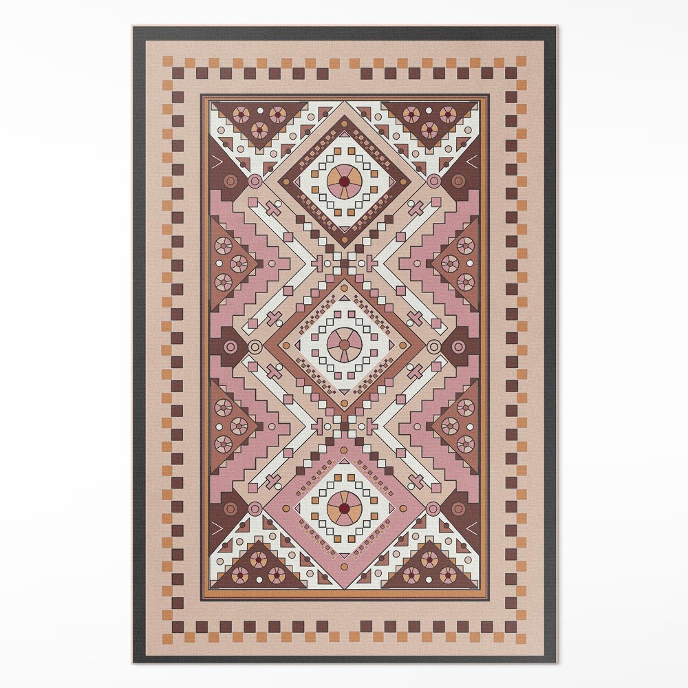 Vinylový koberec Marocký design geometrický ornament