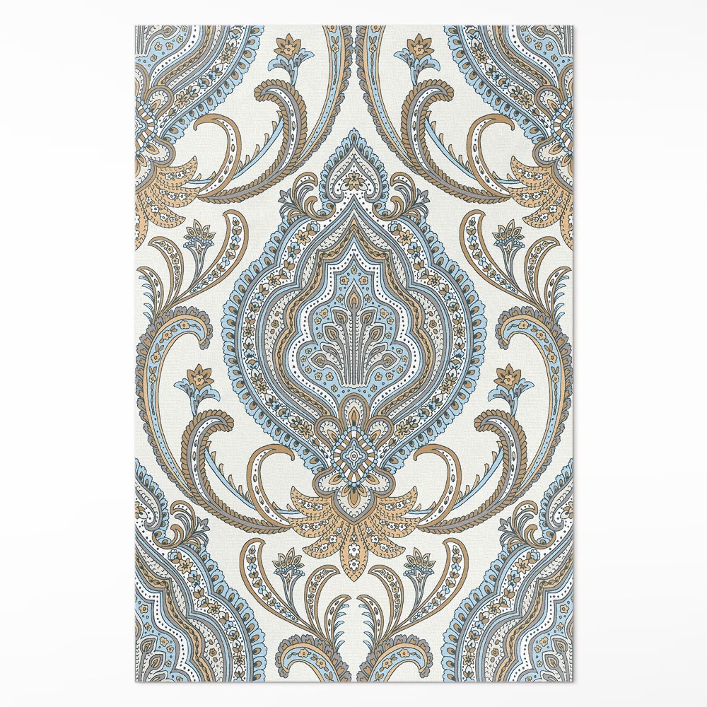 Vinylový koberec Orientální květiny ozdobný rostlinný motiv