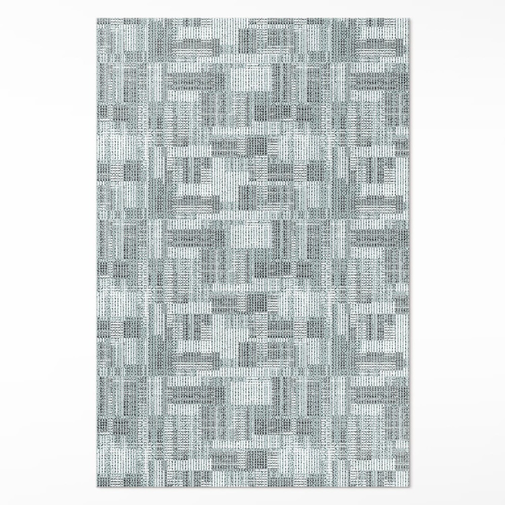 Vinylový koberec Patchwork mozaika imitace tkaniny