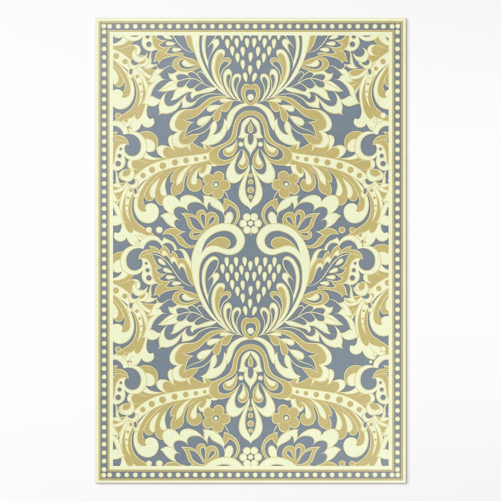 Vinylový koberec Exotické květiny ornament rostlinný motiv