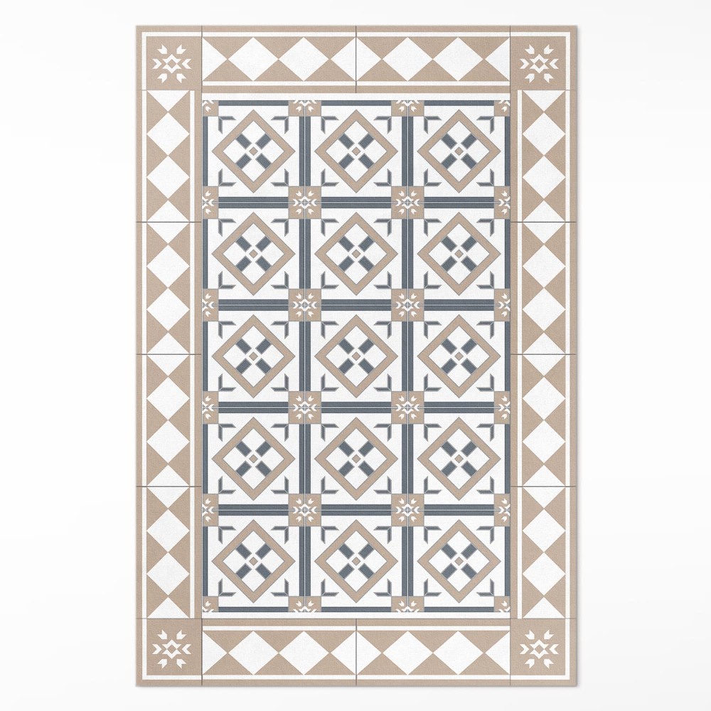 Vinylový koberec Kostka s kosočtverci elegantní dlaždice