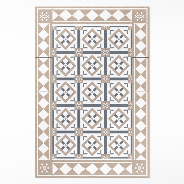 Vinylový koberec Kostka s kosočtverci elegantní dlaždice