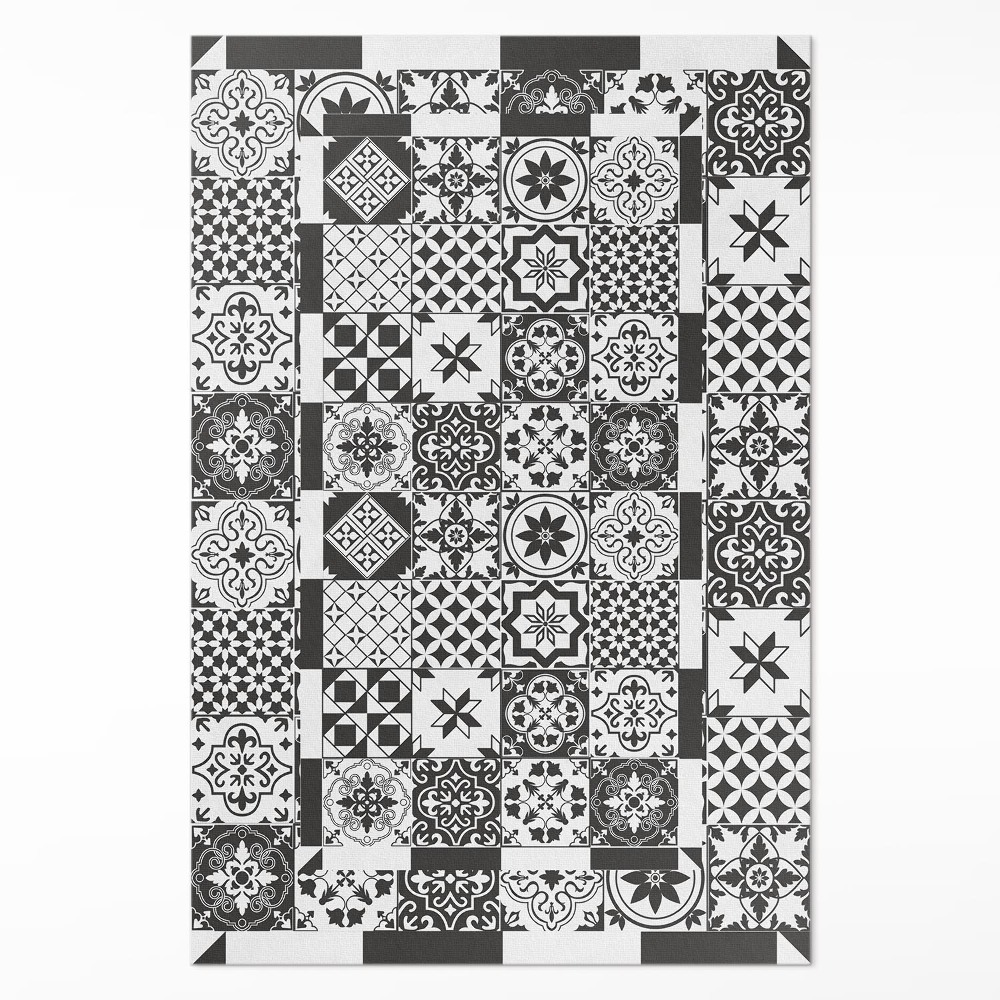 Vinylový koberec Španělské dlaždice vzorovaná mozaika