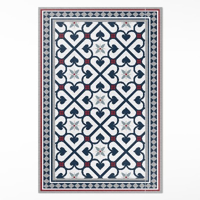 Vinylový koberec Květinové kosočtverce ozdobné dlaždice