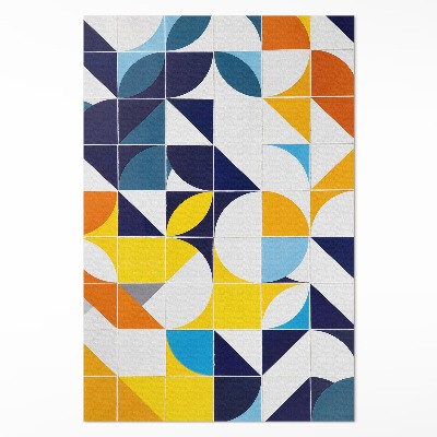 Vinylový koberec Geometrické tvary moderní mozaika