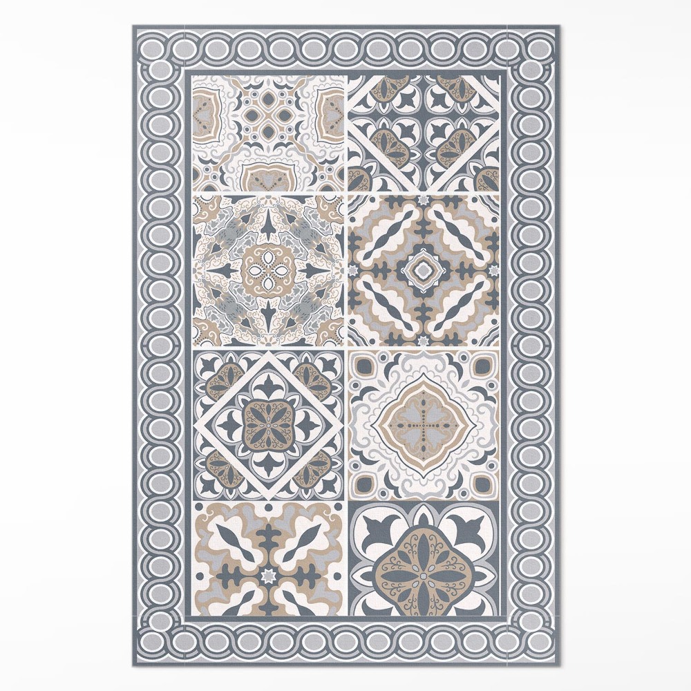 Vinylový koberec Dlaždice a cop dekorativní mozaika