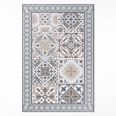 Vinylový koberec Dlaždice a cop dekorativní mozaika