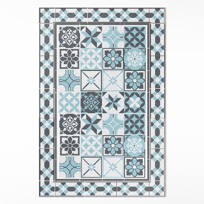 Vinylový koberec Tříbarevná geometrie ornamentální dlaždice