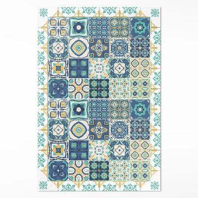 Vinylový koberec Španělské dlaždice vzorovaná mozaika