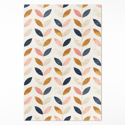 Vinylový koberec Jemné lístky akvarelový boho styl