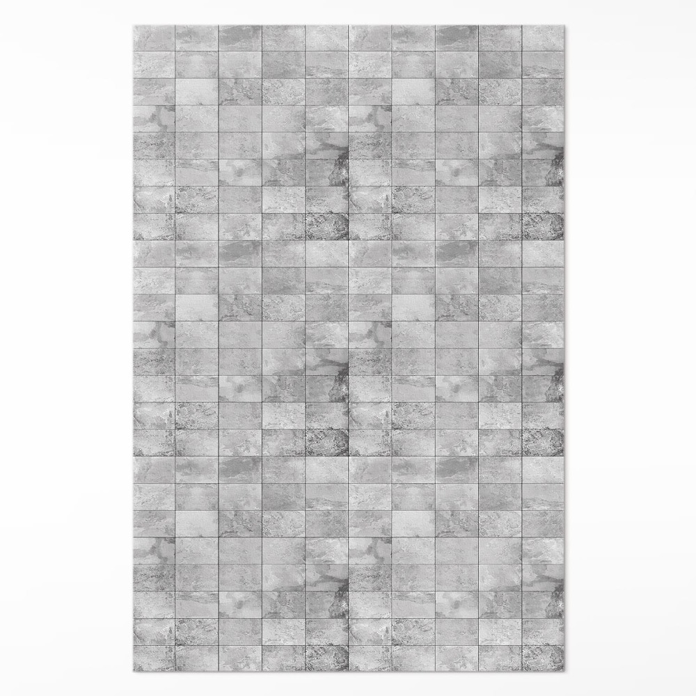 Vinylový koberec Světlé kamenné dlaždice industriální kachličky