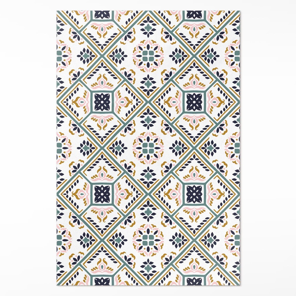 Vinylový koberec Geometrický dekor vzorované dlaždice