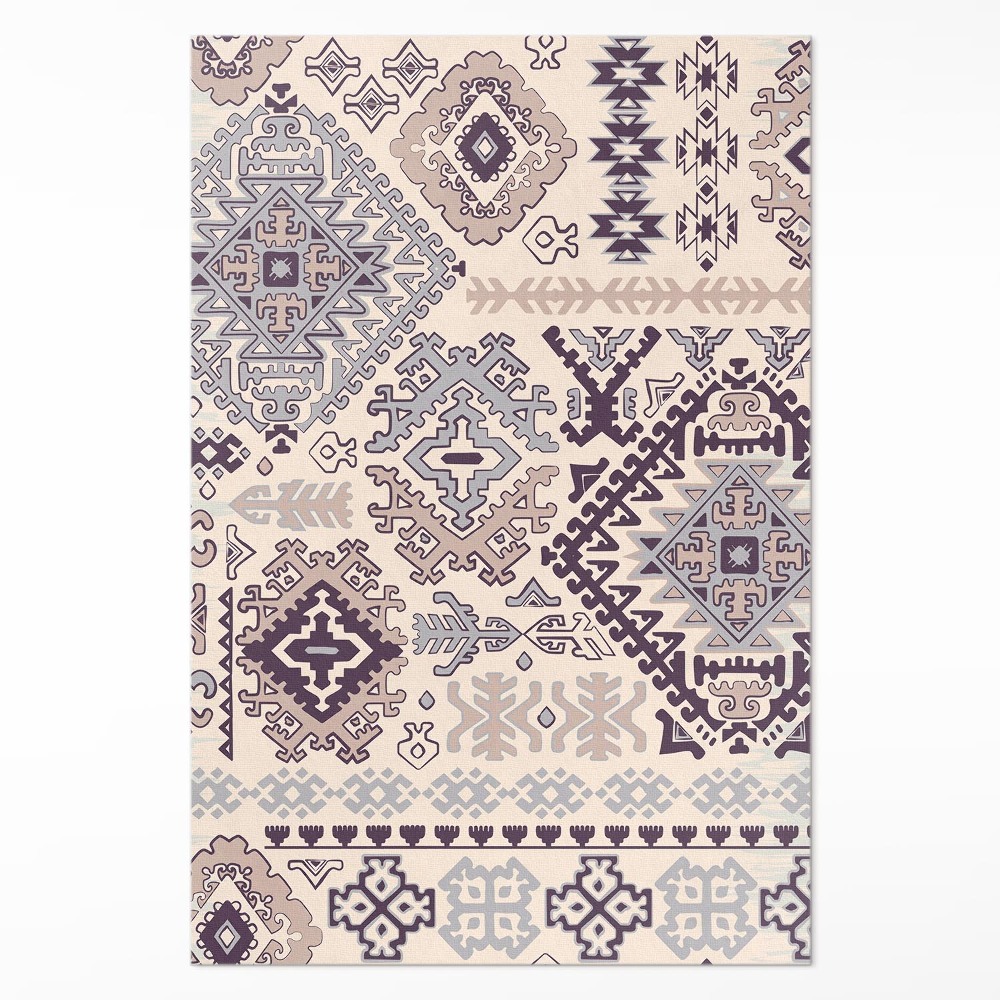 Vinylový koberec Textura gobelínu vzorovaný design