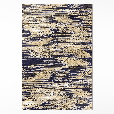 Vinylový koberec Žluté pruhy retro vintage boho