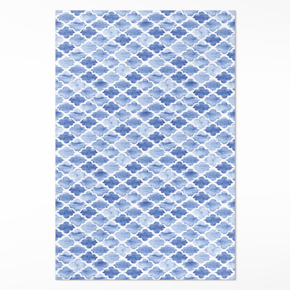 Vinylový koberec Středomořská mozaika akvarelové dlaždice