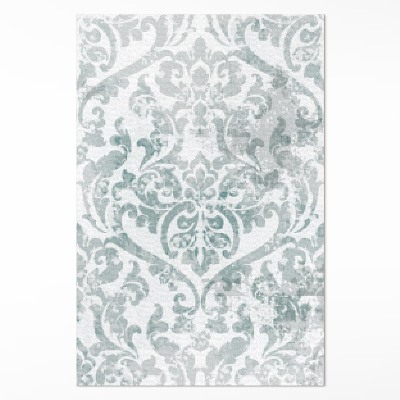 Vinylový koberec Skvrny a ornament vintage styl