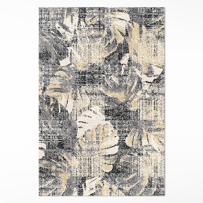 Vinylový koberec Motiv listy monstery opotřebovaná textura