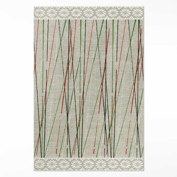 Vinylový koberec Japonský dřevoryt imitace tkaniny