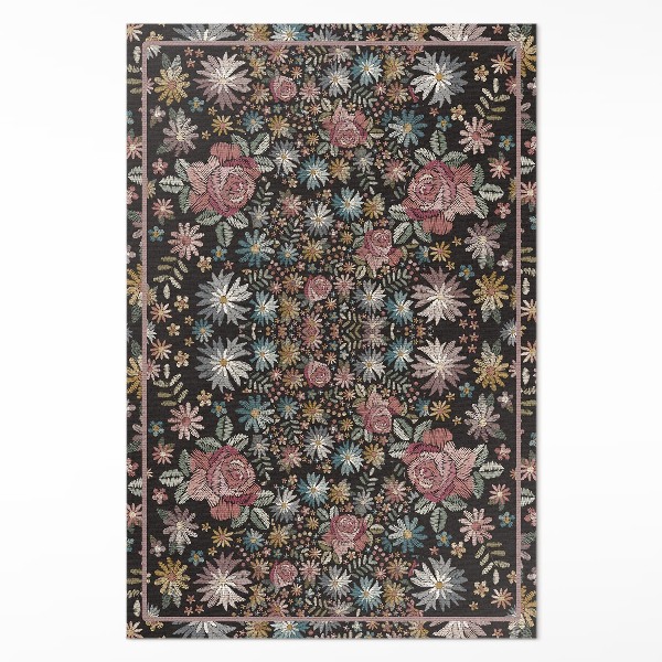 Vinylový koberec Drobné květiny na louce