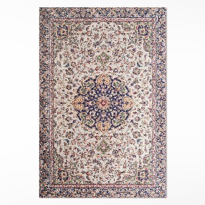 Vinylový koberec Klasický květinový granát