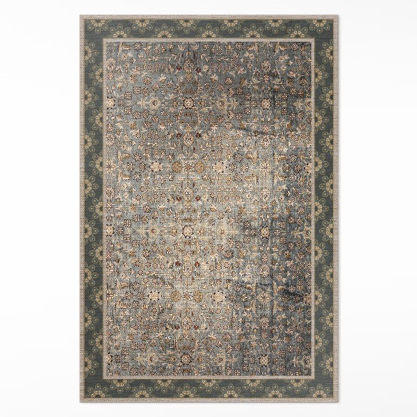 Vinylový koberec Vintage květinový vzor opotřebovaná textura