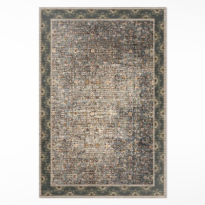 Vinylový koberec Vintage květinový vzor opotřebovaná textura